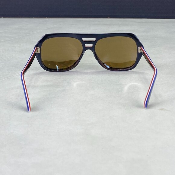 Vintage Foster Grant Red White Blue Mirrored Sunglasses - Picture 3 of 10